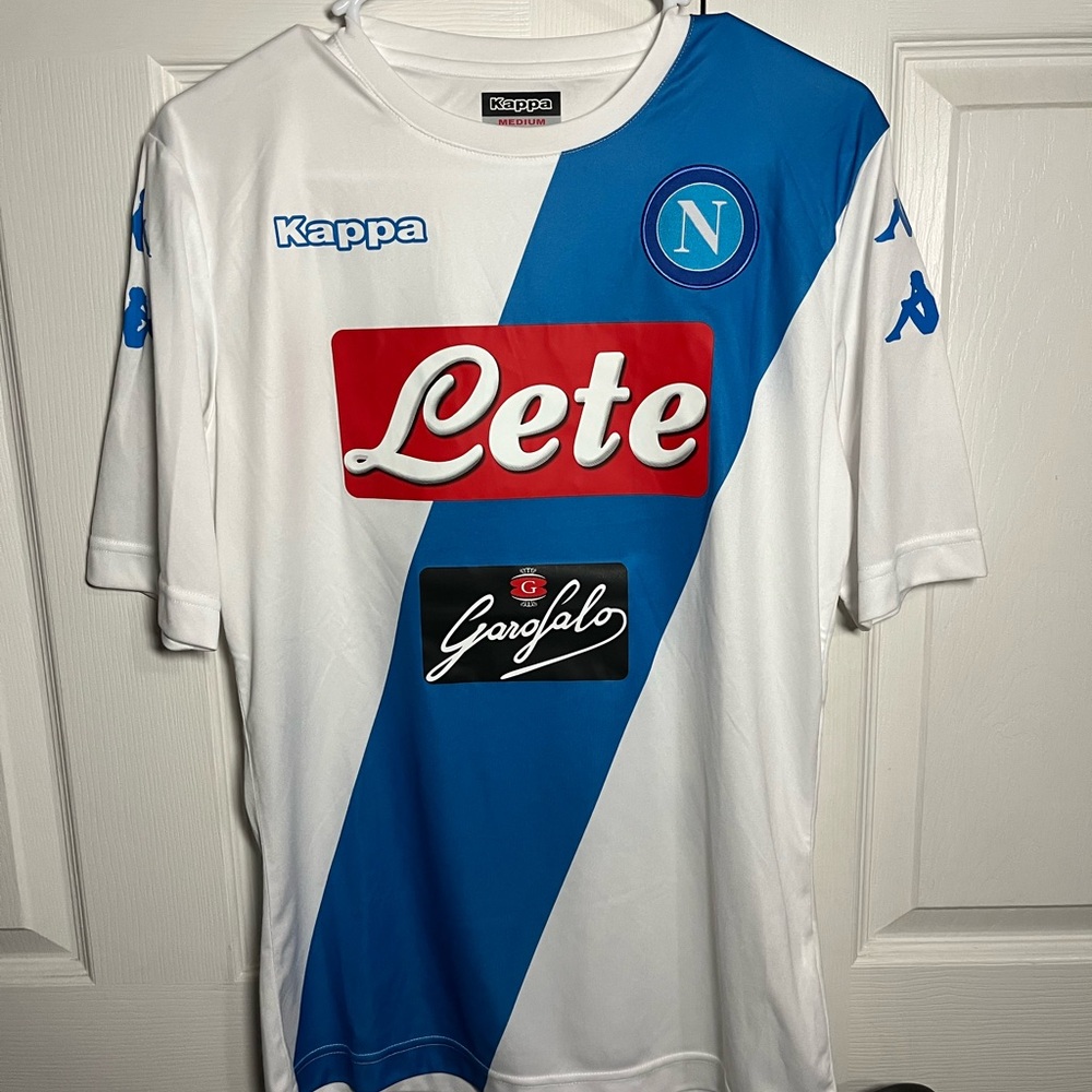 Napoli 16/17 Away White and Blue Soccer Jersey